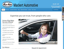 Tablet Screenshot of mackertautomotive.com